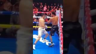 SloMo! Devin Haney misses right then finishes with hard left hook vs Jose Ramirez! #boxing #boxeo