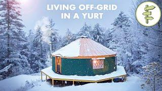 Couple Living Off-Grid in Their DREAM Yurt Home in the Forest – How They Built It + Pros & Cons