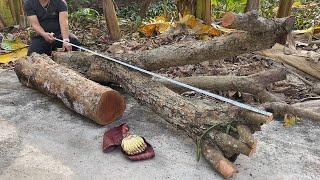 Turn Discarded Logs Into Unique Items // Make A Unique Table From Rough Tree Stumps