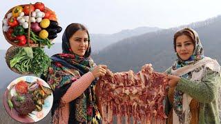 IRAN Rural Style Sadj Kabab  Traditional Delicious Village Cooking