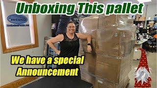 Unboxing & A Special Announcement with this Giant Pallet of Fun Items! We find Gnomes and much more!