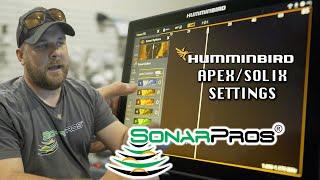 SETTINGS you should know for Humminbird APEX and SOLIX units