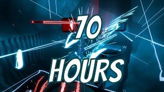 What 70 HOURS of Beat Saber looks like...