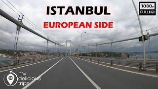 Istanbul city walking tour - WALKING IN EUROPEAN SIDE OF ISTANBUL IN FULL HD