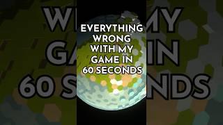 Everything Wrong With My Game In 60 Seconds #indiegame  #gamedev #bugs #devlog