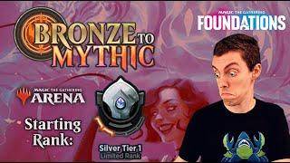  Bronze To Mythic: Episode 4 - Starting Rank: Silver 1 - MTG Arena:  Foundations 