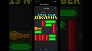 Mini Game Today 13 November Hamster Kombat How To Solve Mini Game Puzzle in Hamster Kombat ()SOLVED