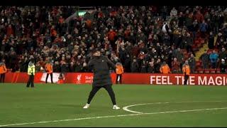 Jurgen Klopp fist pumps | Liverpool 6-0 Leeds United