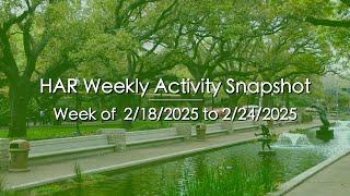 HAR Weekly Activity Snapshot - Week of 2/18/2025 to 2/24/2025