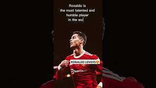 Ronaldo is the most talented and humble player in the world. #ronaldo #popular #usa #fifa #football