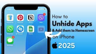 How to Unhide Apps on iPhone (iOS18)