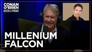 Harrison Ford On Destroying Jordan Schlansky’s LEGO Millennium Falcon | Conan O'Brien Needs A Friend