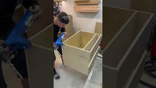 Easy button for cabinet building! #woodworking #woodwork #diy #build #design #cabinet