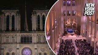 Notre Dame Cathedral reopens with jubilant ceremonies 5 years after fire nearly destroyed it