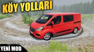 Transit Custom İLE KÖY YOLLARINA DALDIM - AĞIR YÜK // BeamNG.drive // Diy steering wheel set