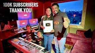 Voizy Music 100K Silver Play Button Unboxing 2023 | Thilina Ruhunage - Rachitha Wakista