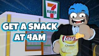 GET A SNACK AT 4AM | ROBLOX | KAYA TUMATABA LAGING GUTOM!