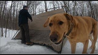 Winter Camp on top of 4 feet of snow!