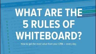 What Are the 5 Rules of Whiteboard?