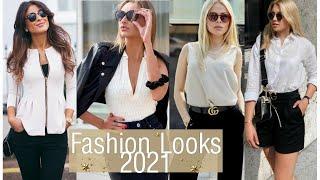 IDEAS DE MODA EN OUTFITS CLÁSICOS 2021 ULTIMOS ESTILOS MODA MUJER 2021