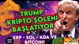 ACİL! TRUMP KRİPTOLARI PUMPLIYOR! BITCOIN SOLANA XRP VE ADA STRATEJİK REZERVİ BAŞLIYOR!