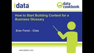 How to Start Building Content for a Business Glossary