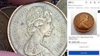 Queen Elizabeth 1971 New Pence Coins - Get REAL Price on eBay