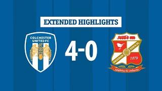 Extended Highlights | Colchester United 4-0 Swindon Town