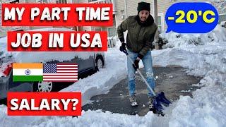 MY PART TIME JOB IN USA | SALARY IN USA FOR INDIANS | RKS IN AMERICA | Indian Vlogger In USA