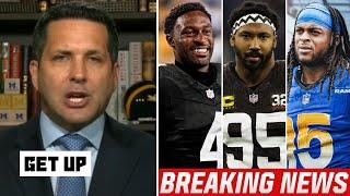 GET UP | Adam Schefter details on D. Adams to Rams; Myles Garrett extend Browns, DK Metcalf & more