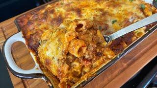 You Haven't Had BAKED ZITI PASTA Until You Have Tried THIS RECIPE! Easy Ziti Pasta Bake Recipe