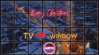 [ASMR] |  Snowy window | Transfer your TV to a window | Ken ambience