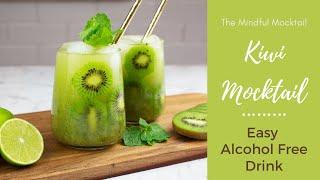 The Quick Kiwi Mocktail Recipe | Alcohol Free Cocktail | Non Alcoholic Drink Recipe