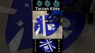 How to Make 4 Tawa kite #Big Kite Making at home #beautiful Kite Banane ka Tariqa #Tarzan kites