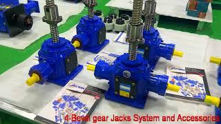 Screw jack using bevel gear mechanism - bevel gear ball screw jack lift system - Винтовые домкраты