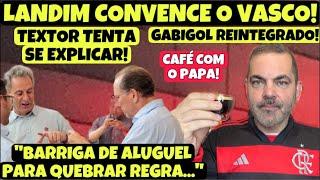 BOMBA! LANDIM CONVENCE PEDRINHO A FECHAR COM A LIGA! TEXTOR SE EXPLICA SOBRE KAÔ! CAFÉ COM O PAPA!