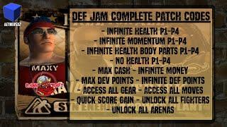 Def Jam Fight for NY Cheat / Codes Patch aethersx2