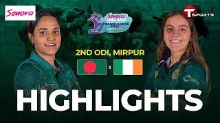 Highlights | Bangladesh Women Vs Ireland Women | 2nd ODI | T Sports