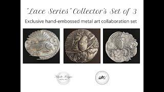 Lace Series Metal Art Collector's Set | Handcrafted Embossed Metal Artwork