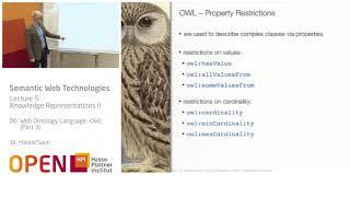 5.6 Web Ontology Language   OWL 3