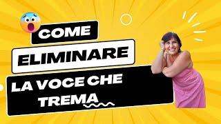 Parlare in Pubblico: come eliminare la voce che trema.