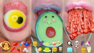 14 Minutes For Sleep Relax Study ASMR Satisfying Eating Emoji Food Compilation Mukbang