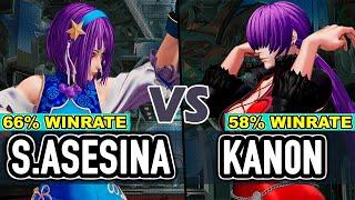 KOF XV ▰ SHERMIE ASESINA (Athena/Shermie/Leona) vs KAN0N (O.Shermie/Goenitz/Terry)