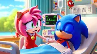 SONIC SPIDERMAN Please Wake Up!! Don't Leave AMY Alone!| Sad Story | Sonic The Hedgehog 3 Animation