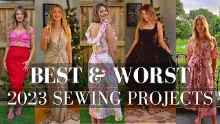 My best and worst makes of 2023! Sewing projects review, favourite patterns and fabrics