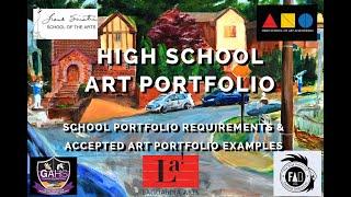 ART HIGH SCHOOL Art Portfolio EXAMPLES & Requirements- LaGuardia, Frank Sinatra, Art & Design HS....