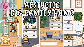 Aesthetic Big Family Home  Toca Boca House Ideas | TOCA GIRLZ