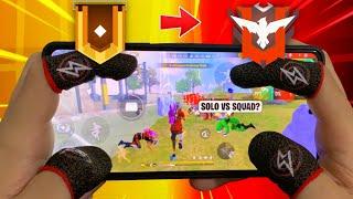 DO OURO AO MESTRE SOLO VS SQUAD - TEMPORADA 40 FREE FIRE HANDCAM