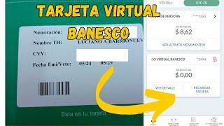 NUEVA TARJETA VIRTUAL BANESCO DIVISAS PREPAGADA