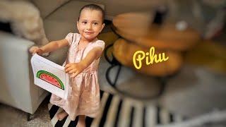 Pihu ne watermelon draw Kiya  Pihu cute moments || Pihu and Rasbhari Moments ||